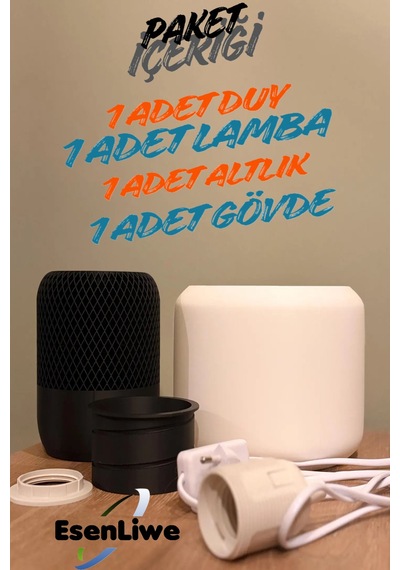 Modern Tasarım Led Masa Lambası Işık Siyah Gövde Ve Soft Beyaz Işık