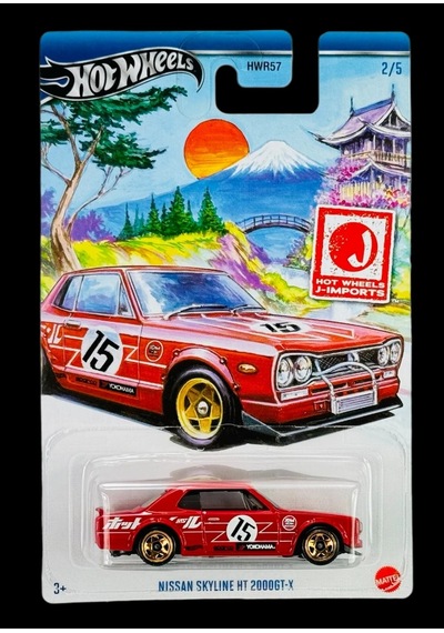 Hot Wheels Nissan Skyline Ht 2000gt-x Kırmızı J-ımports 2/5 Metal Model Araba