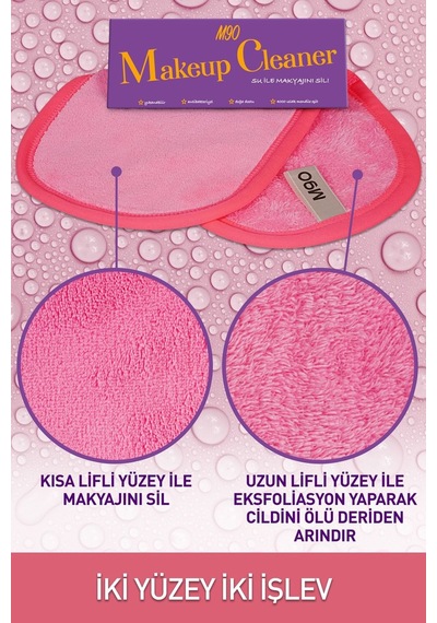 Makyaj ve Yüz Temizleme Mucize Puf Silici Sadece Su Ile Makyaj Temizleme Makeup Cleaner