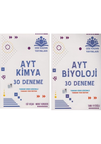 Çöz Kazan Ayt Kimya Ve Biyoloji Deneme Seti 2 Kitap