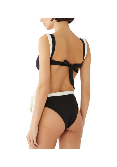 Away That Day Klasik Bağlamalı Bikini Üstü Siyah
