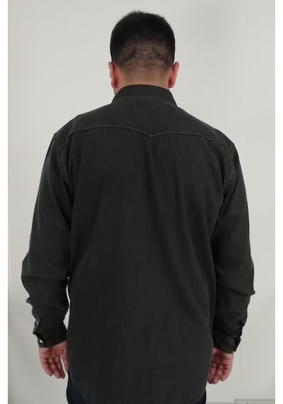 Tousus Regular Fit Western Kot Erkek Gömlek Kls-1017-tss Siyah