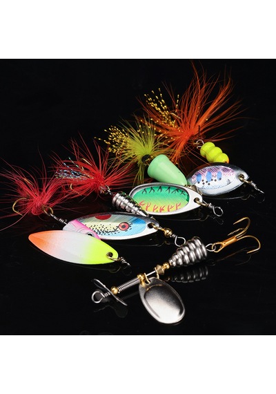 Bas Balıkçılık Cazibesi Spinner Yemleri 5pcs Sert Metal Jig Spinner Yemleri Tatlı Su Ve Tuzlu Su Balıkçılığı İçin 5 Only Containing 06 Models