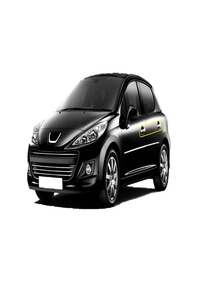 Peugeot 207 Uyumlu 2006 Ve Üzeri Krom Kapı Kolu 4 Kapı Paslanmaz Çelik