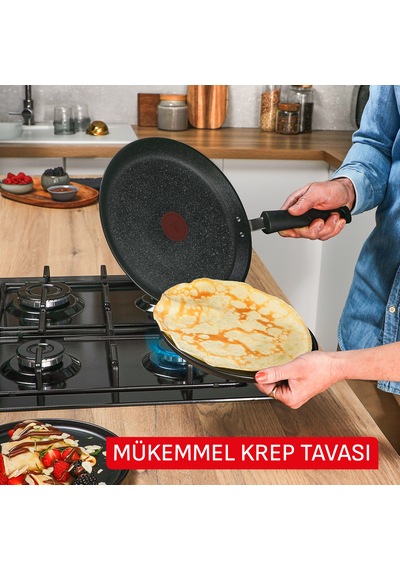 Tefal Expertise+ 5x Krep Tava - 25 Cm 001 Siyah