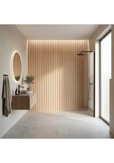 Brano Ceviz Ahşap Desen Duvar Lambiri 60x280 Cm-kendinden Yapışkanlı 58432