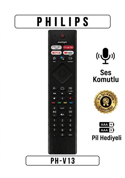 Ph-v13 Kumanda Ses Komutlu Pil