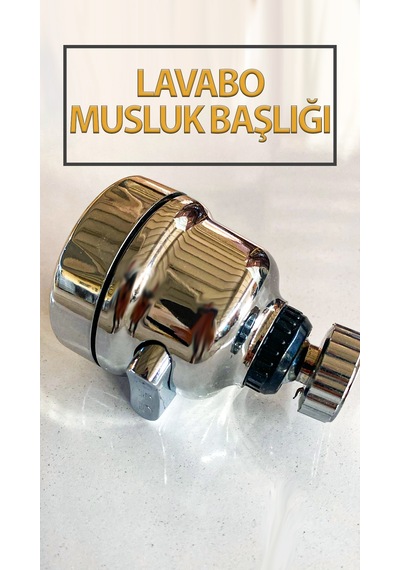 Tasarruflu Hareketli Batarya Ucu Kubar Kafası Krom Kaplamalı Foksiyonlu Ayarlanabilir Musluk Başlığı