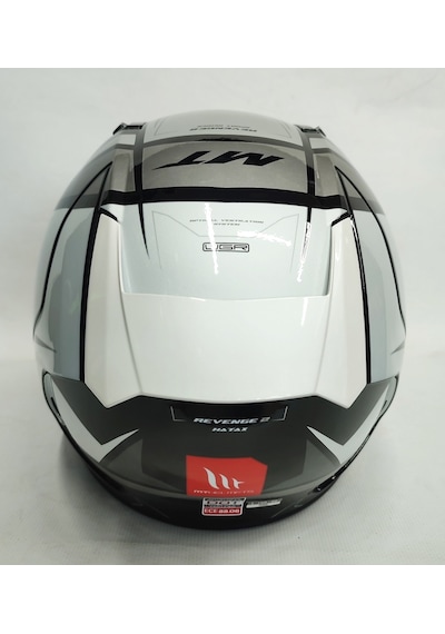 Mt Revenge 2 Hatax B2 Şeffaf Vizörlü V-14B Kask Parlak Gri - Siyah