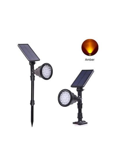 Forlife 30watt Fonksiyonel Solar Çim / Bahçe Aydınlatma Armatürü Amber Işık