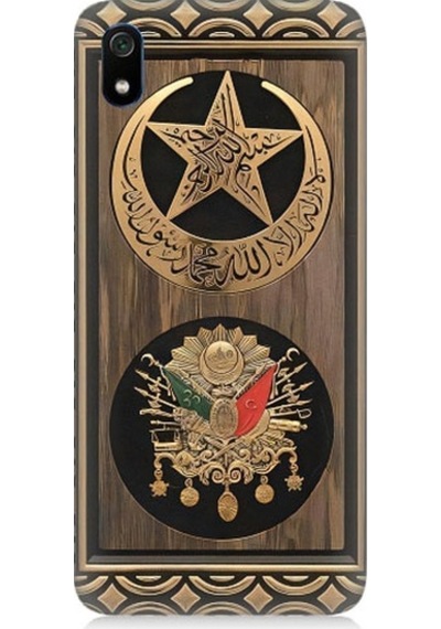 Xiaomi Redmi 7a Uyumlu Osmanlı Nişanı Ve Ay Yıldız Desenli Silikon Kılıf