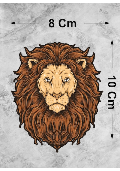 Aslan Galatasaray Cim Bom Bom Sticker - Araba Oto Motosiklet Karavan Cam Sticker - 00286 10X8 Cm