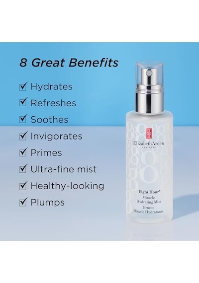 Arden Eight Hour Cream Miracle Hydrating Mist, 100ml 03381423