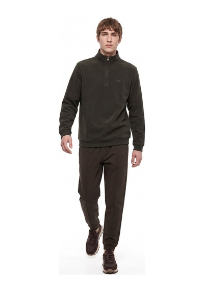 Jeep Haki Erkek Sweatshirt J5wm-swt7222 Koyu Haki