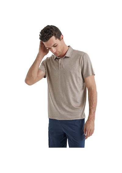 Erkek Polo T-shirt 40509 - Kahverengi Kahverengi