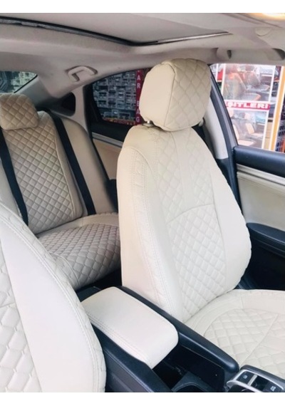Honda Civic Araca Özel Deri Oto Koltuk Kılıfı (496146008)