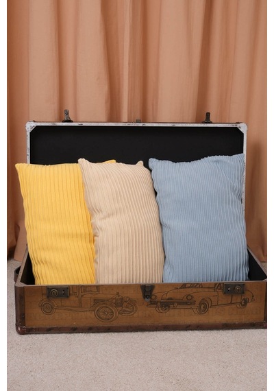 Peraluna Free Pıllow %100 Organik Pamuk Triko Yastık Kılıfı 60x40 Cm Taş - Taş