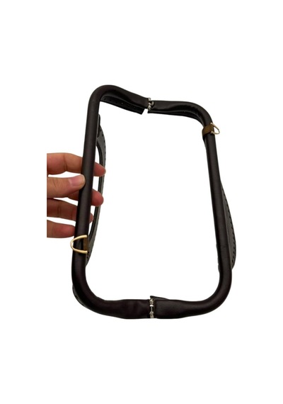 Çanta Aksesuar 25 Cm Suni Derili Koyu Kahve Renk Gizli Çanta Bursu Yeni Model