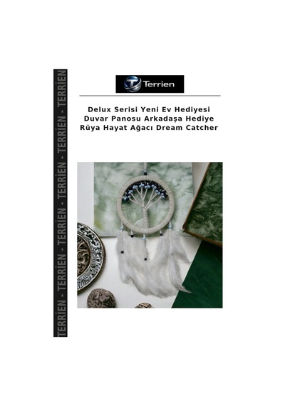 Delux Serisi Yeni Ev Hediyesi Duvar Panosu Arkadaşa Hediye Rüya Hayat Ağacı Dream Catcher
