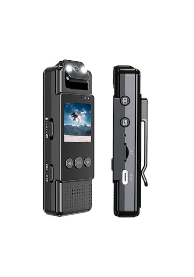 Mini Vücut Kamerası 1080p Hd Video, Fotoğraf, Ses Kaydı, Hareket Sensörü Ve 180 Döner Lens - Wıfı 1