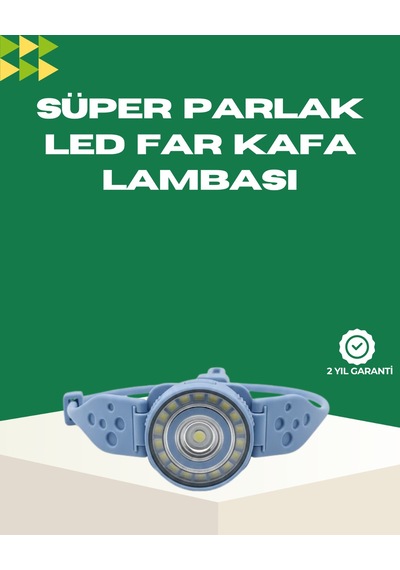 Led Kafa Lambası Kamp Yürüyüş Ve Gece Kullanımı İçin