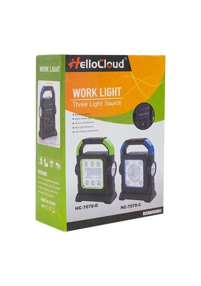 Hc-7078-d Üç Çalışma Modlu Şarjlı 40 Smd Ledli Taşınabilir Solar Panelli Lamba