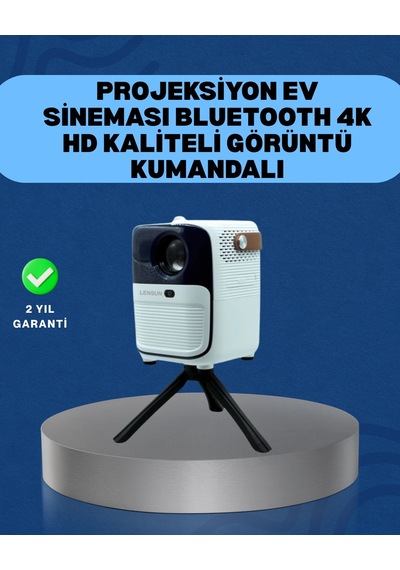 Ultra Hd Çözünürlüklü Taşınabilir Projektör - 1920x1080 Piksel Görüntü Kalitesi Kopya