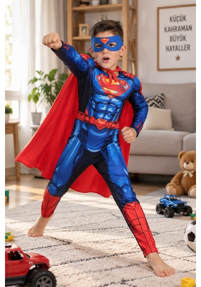 Arya Kostüm Superman Kaslı Kostümü 3-8 Yaş Çocuk Superman Kaslı Kostüm Seti Erkek Çocuk Süper Kahraman Kostümü Doğum Günü, Parti Ve Okul Gösterisi Kostümü Mavi Kırmzı Arya Kostüm Superman Kaslı Kostümü 3-8 Yaş Çocuk Superman Kaslı Kostüm Seti Erkek Çocuk Süper Kahraman Kostümü Doğum Günü, Parti Ve Okul Gösterisi Kostümü Mavi Kırmzı