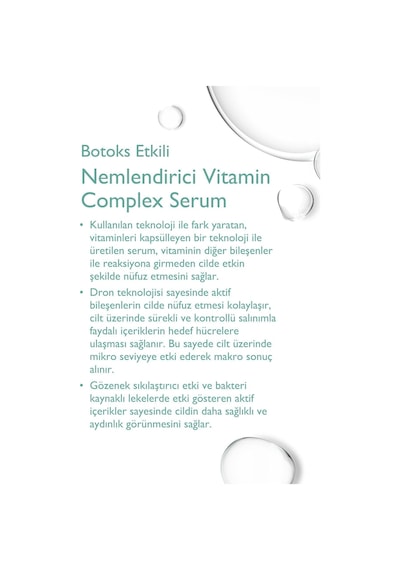 Baga Botoks Etkili Nemlendirici Vitamin Complex Serum