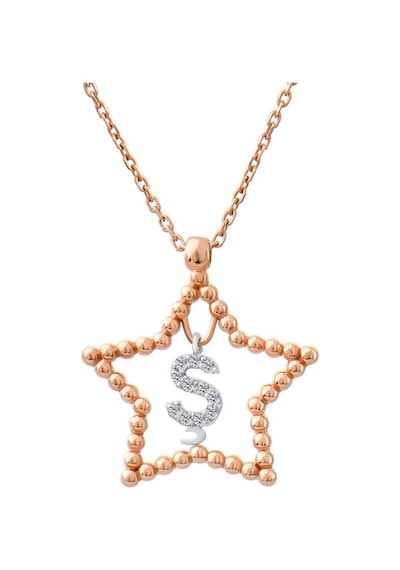 0.05 Karat Ş Pırlanta Kolye - Hrd Sertifikalı