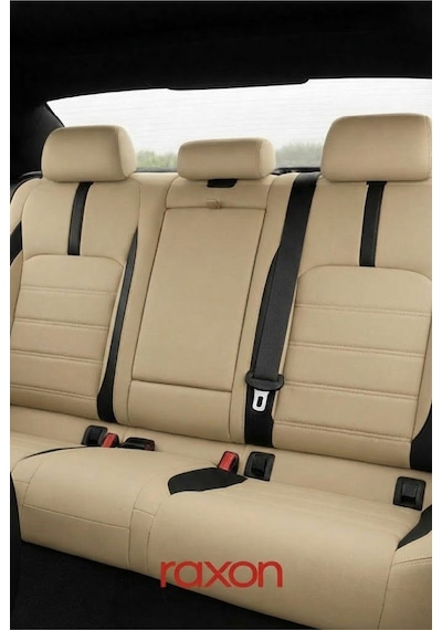 Fiat Egea Hatchback Neptune Series 2+1 Uyumlu Tay Tüyü Oto Koltuk Kılıfı - Premium Şık Ve Konforlu Tasarım Krem