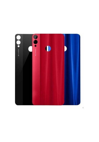Huawei Honor 8x Arka Pil Batarya Kapak Cam Kırmızı