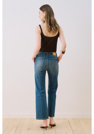 Manuka Orta Bel Flare Paça Jean Mavi Ss26pnt00014-22