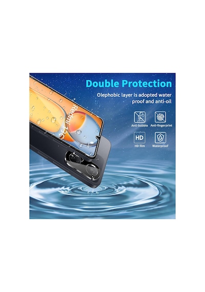 Xiaomi Redmi 13c Uyumlu Nano Ekran Koruyucu Ve Kamera Lens Koruyucu Cam 2in1 Set
