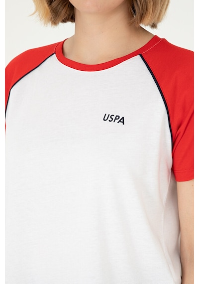 U.S. Polo Assn. Kadın Bisiklet Yaka Tişört 50294759-vr020 Kırmızı