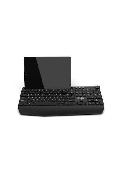 Ibk-272qu Kablosuz Q Ofis Klavye Çoklu Bağlantı Bluetooth 5.0 + 2.4ghz 114 Tuş Tablet Standlı