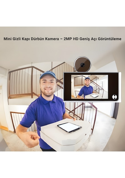 Cepini 520a Ev Ve Ofis İçin Dijital Kapı Kamerası 120 Geniş Açı, 3.5'' Lcd Ekran, Gizli Kapı Dürbünü
