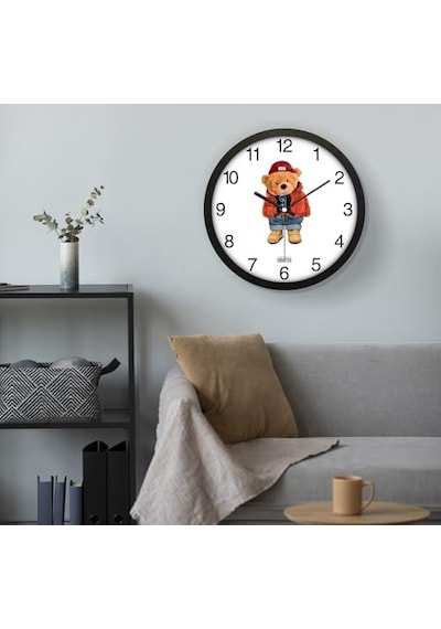 30 Cm Gerçek Cam Sessiz Mekanizma Duvar Saati 0240-beyaz-şekilli-48cm 91220337