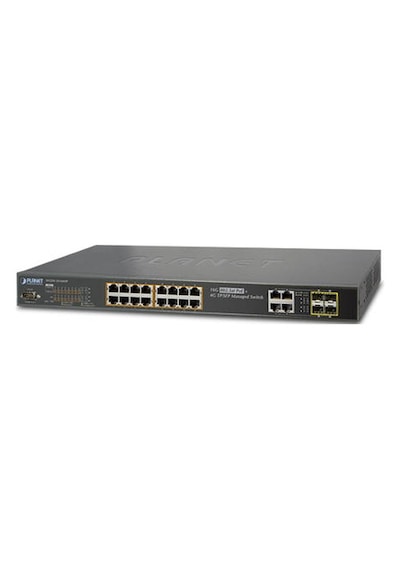 Planet Pl-wgsw-20160hp 16 Port Gigabit Poe+ 4 Port Sfp 230w L2 Yönetilebilir Poe Switch