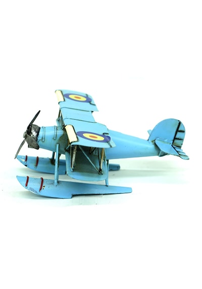 Dekoratif Metal Uçak Çift Kanatlı C0221 Model