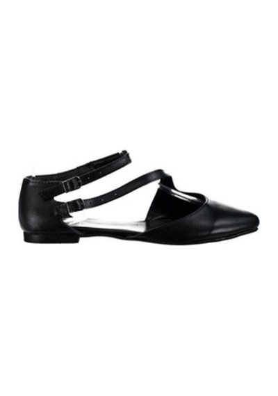 Fox Shoes Siyah Kadın Babet D726016909