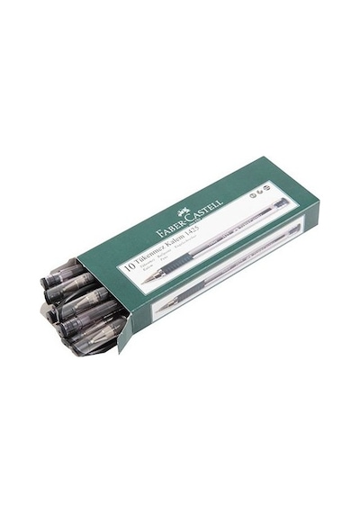 Faber-Castell 1425 Iğne Uçlu 10'Lu Paket Siyah Tükenmez Kalem