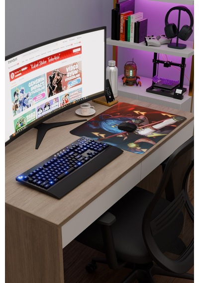 Xiangling Genshin Impact Anime Oyuncu V5 - 48x40 Xl Gaming Mouse Pad Fare Altlığı