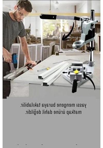 Tezgah Üstü Matkap Standı + Tezgah Mengenes Seti 722473