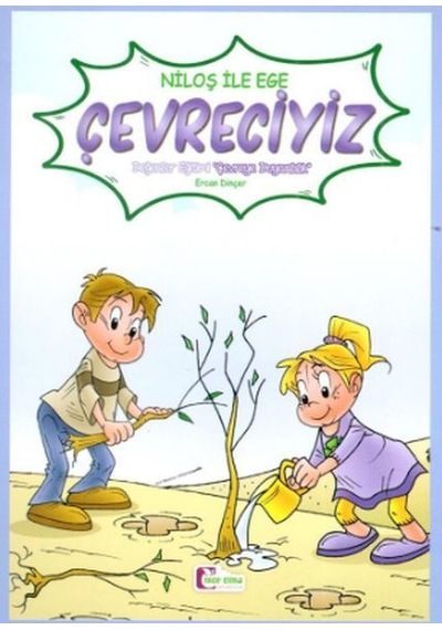 Niloş ile Ege - Çevreciyiz 35 x 50 Kuşe Kağıt -Renkli Hikaye