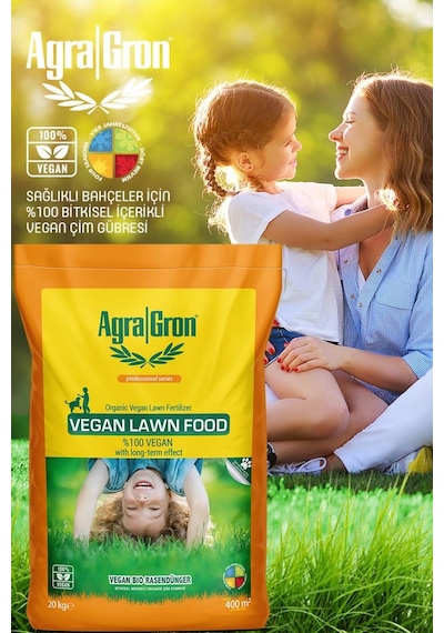 Vegan Bitkisel Menşeli Çim Gübresi Doğal Çim Coşturan Gübre 20 KG