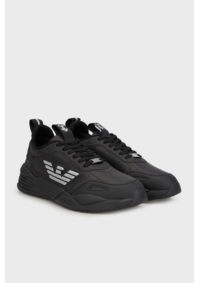 Ea7 Unisex Ayakkabı X8x221 Xk437 M826 Siyah-gümüş Siyah-gümüş