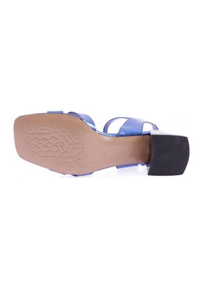 Dgn 352-23y Kadin Burgu Aksesuarli Alçak Topuklu Sandalet 352-1922-R13853 Saks