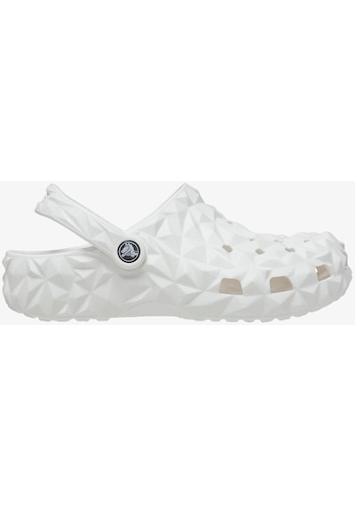 Crocs Classic Geometric Clog Unisex Beyaz Clog Terlik 209563-100 Beyaz