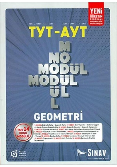 Sınav Tyt Ayt Geometri 14 Konu Modülü